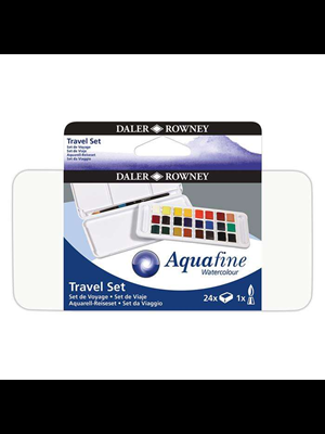 Daler Rowney Aquafine Suluboya 24"lü Tablet Seyahat Seti Ft131900102