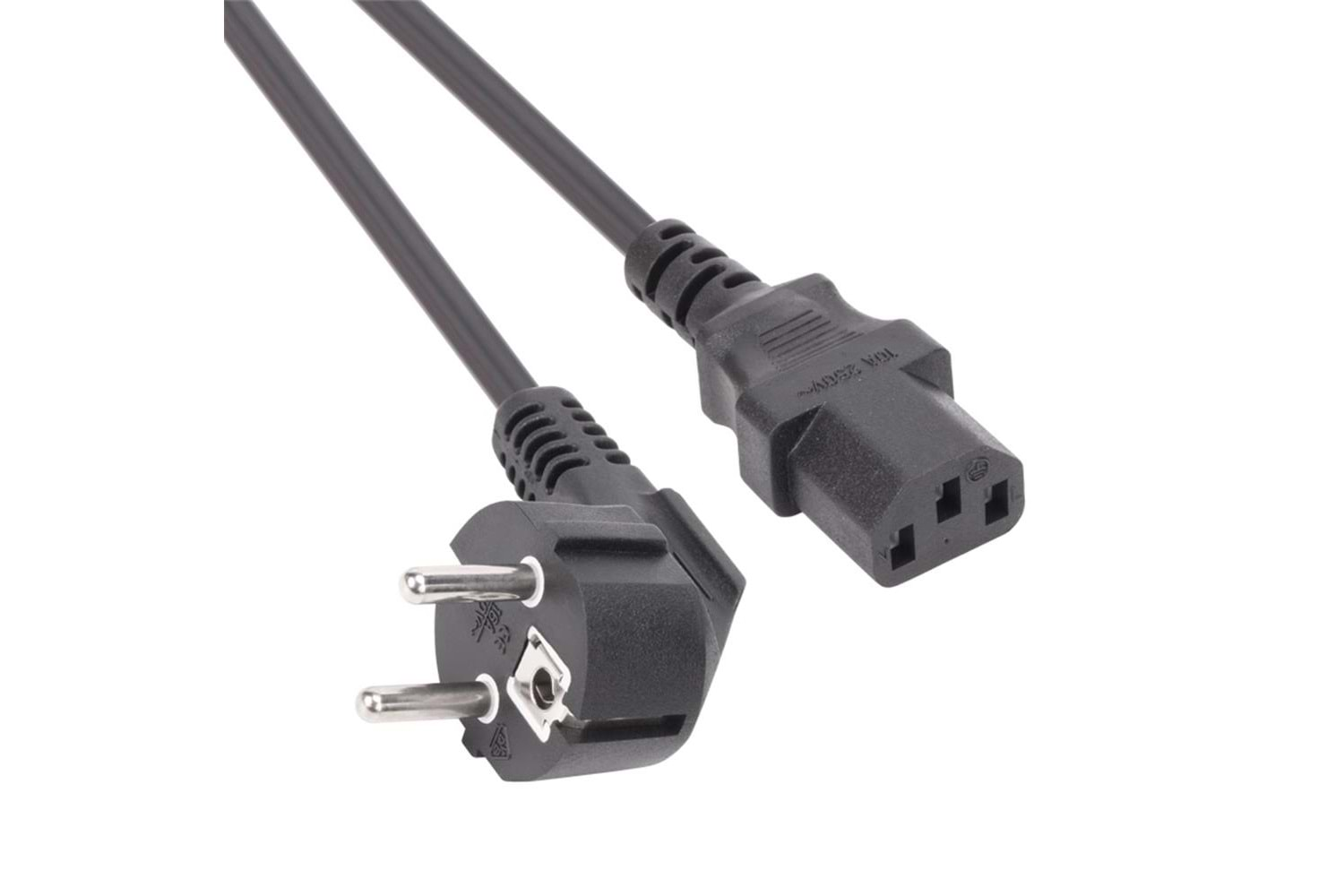 VCOM CE021-5 5 METRE POWER ELEKTRİK KABLOSU SİYAH 