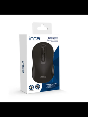 Inca Iwm-288t Bluetooth ve 2.4g Kablosuz Sessiz Mouse Siyah