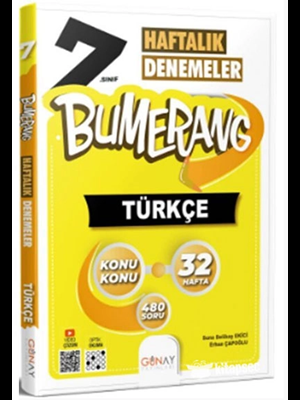 Günay Yay.- 7.sınıf Bumerang Türkçe Haftalık Denemeler 2324