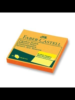 Faber Castell 50x50 Mm Yapışkanlı Not Kağıdı Turuncu 565843