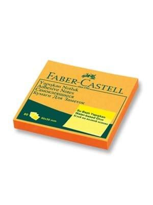 Faber Castell 50x50 Mm Yapışkanlı Not Kağıdı Turuncu 565843