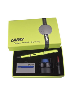Lamy Safari Dolma Kalem+mürekkep+kartuş Neon Yeşil 43yds-m