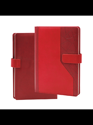 Promiks 17x24 Termo Deri Günlük Çizgili Ajanda Kırmızı Aj33270 (2026)