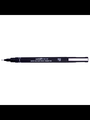 Uni Ball 0.8 Fıne Lıne Çizim Kalemi Siyah Pın 08-200