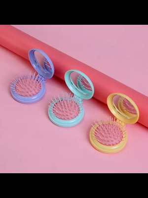 Elif Kapaklı Plastik Cep Aynası Taraklı 88c