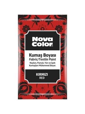 Nova Color 12 Gr Toz Kumaş Boyası Kırmızı Nc-901