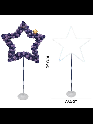 Nedi 165x65 Cm Balon Standı Ayaklı Yıldız Modeli 403