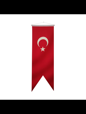 Kale 75x200 Saten Kırlangıç Türk Bayrağı