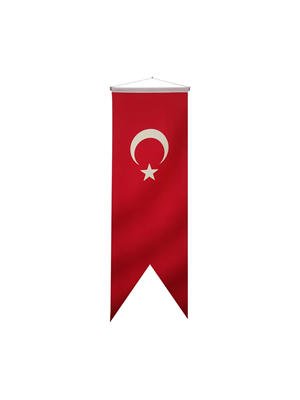 Kale 75x200 Saten Kırlangıç Türk Bayrağı