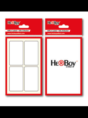 Herboy 30x50 Mm Poşet Ofis Etiketi Beyaz
