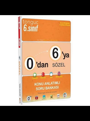 Tonguç Yay.- 0'dan 6'ya Sözel Konu Anlatımlı Soru Bankası 2324