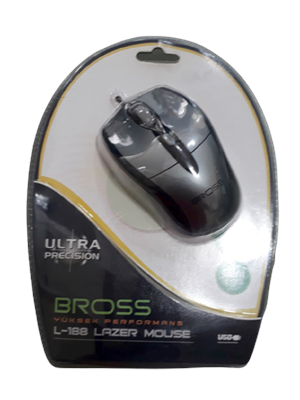 Bross L188 Usb Mini Gri Siyah Mouse